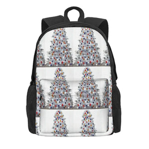 Silver Xmas Tree Backpacks Men's Backpacks Bags For Women