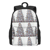 Silver Xmas Tree Backpacks Men's Backpacks Bags For Women