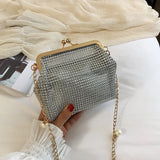 Silver Glitter Women's Shoulder Bag Party Handbag