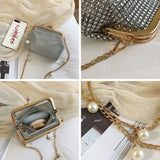 Silver Glitter Women's Shoulder Bag Party Handbag