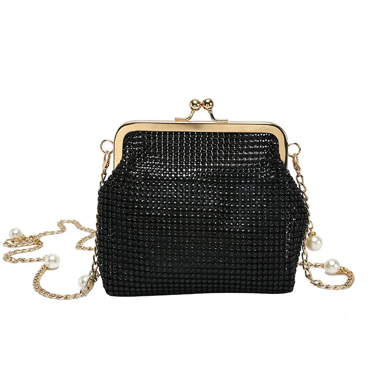 Silver Glitter Women's Shoulder Bag Party Handbag