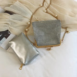 Silver Glitter Women's Shoulder Bag Party Handbag