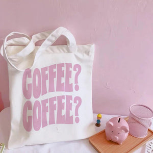Printed Letter Tote Bag Female Harajuku Shopping Bag