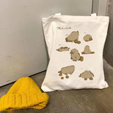 Printed Letter Tote Bag Female Harajuku Shopping Bag