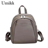 Soft Leather School Backpack Shoulder Bag for Girls