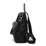 Women's PU Leather Large-capacity Travel Backpack