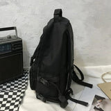 Backpacks Large Capacity Travel Bag Solid Harajuku Student Schoolbag Backpack