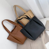 Big Women's Bag Large Capacity Shoulder Bags Pu Leather Handbag High Female Bag