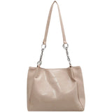 Oil Wax Skin Shoulder Bag Casual Totes for Women