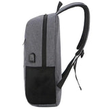 Men Oxford Business Backpack Travel Shoulder Schoolbag USB Charging