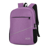 Men Oxford Business Backpack Travel Shoulder Schoolbag USB Charging