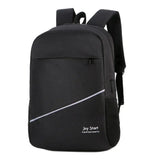 Men Oxford Business Backpack Travel Shoulder Schoolbag USB Charging