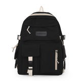 Canvas Backpack College Student Girls Hit Laptop Schoolbag