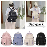 Canvas Backpack Large Student Laptop High School Book Bag Casual Travel