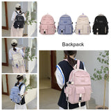 Canvas Backpack Large Student Laptop High School Book Bag Casual Travel
