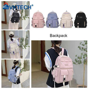 Canvas Backpack Large Capacity Student Hit Laptop Bag