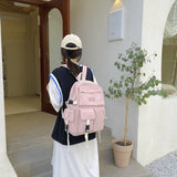 Canvas Backpack Large Student Laptop High School Book Bag Casual Travel