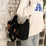 Women's Canvas Shoulder Bag Large Capacity Casual Totes Crossbody School Bag