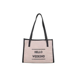 Canvas Shoulder Bag for College Students Women's Tote Bag