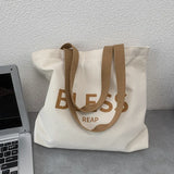 Canvas Shoulder Bag for Women Student Girls School Casual Tote Handbags