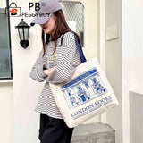 London Bookshop Print Tote Bag for Office Work