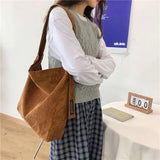 Canvas Zipper Bag Crossbody Plain Bag Large Capacity Shoulder Bag