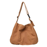 Vintage Red Canvas Crossbody Bag for Women