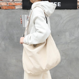 Vintage Red Canvas Crossbody Bag for Women