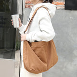 Vintage Red Canvas Crossbody Bag for Women
