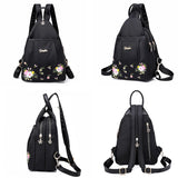 Embroidery Flower Chest Bag Vintage Travel Back Bag