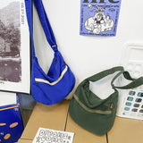 Casual Nylon Crossbody Bags for Woman Retro Literature Art