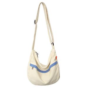 Casual Nylon Crossbody Bags for Woman Retro Literature Art