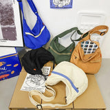 Casual Nylon Crossbody Bags for Woman Retro Literature Art