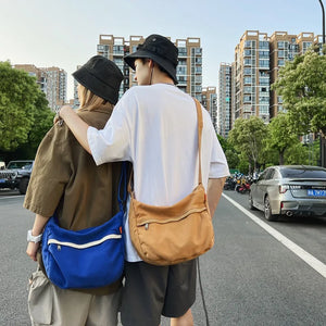 Casual Nylon Crossbody Bags for Woman Retro Literature Art