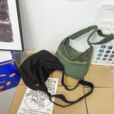 Casual Nylon Crossbody Bags for Woman Retro Literature Art