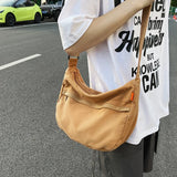 Casual Nylon Crossbody Bags for Woman Retro Literature Art
