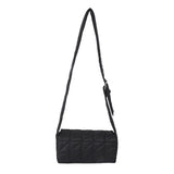 Women's Casual Shoulder Bag Diamond Pattern Solid Crossbody Bag