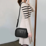 Casual Small Shoulder Bag Solid PU Leather Crossbody Packet Handbag