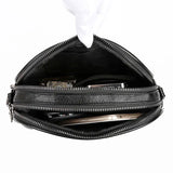 Casual Small Shoulder Bag Solid PU Leather Crossbody Packet Handbag