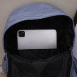 Casual Teenage School Girls Backpack Solid Colour Female Schoolbag