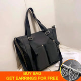 Waterproof Oxford Shoulder Bag for Women Large Capacity Handbag Totes