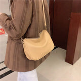 Small Square Shoulder Bag Soft PU Leather Crossbody Tote Handbag