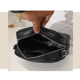 Casual Women Shoulder Bag Stripe PU Leather Crossbody Tote Handbag