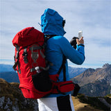 Round Hiking Buckle Backpack Key Holder Retractable Rebound