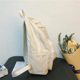 Canvas Women Backpack School Student Book Bag Travel