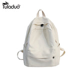 Canvas Women Backpack School Student Book Bag Travel
