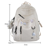 Multi-pocket College Backpack Large Capacity Rucksack for High School