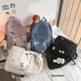 Multi-pocket College Backpack Large Capacity Rucksack for High School