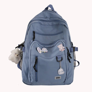 Multi-pocket College Backpack Large Capacity Rucksack for High School