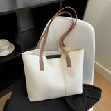 Large Capacity Tote Bags Women's Shoulder Bag Solid Versatile